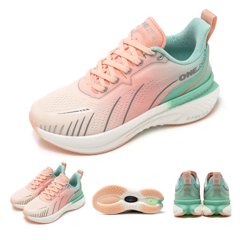 ONEMIX New Cushioned Running Shoes women Fall Winter Heavy Runners Lace-up Women Jump Rope Dance Non-slip Outdoor Sneakers