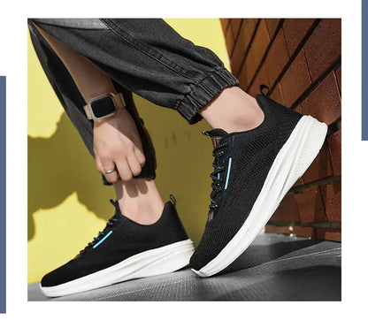 Leather Men Shoes Sneakers Trend Casual Shoe Italian Breathable Leisure Male Sneakers Non-slip Footwear Men Vulcanized Shoes