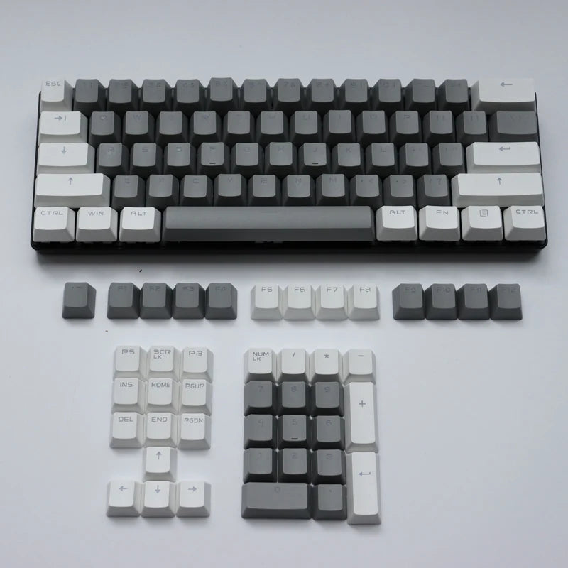 106 Keys Grey Red Keycaps PBT Specials Keycap Backlit Two-Color Key Caps For MX Switch 61/87/104 Mechanical Keyboard