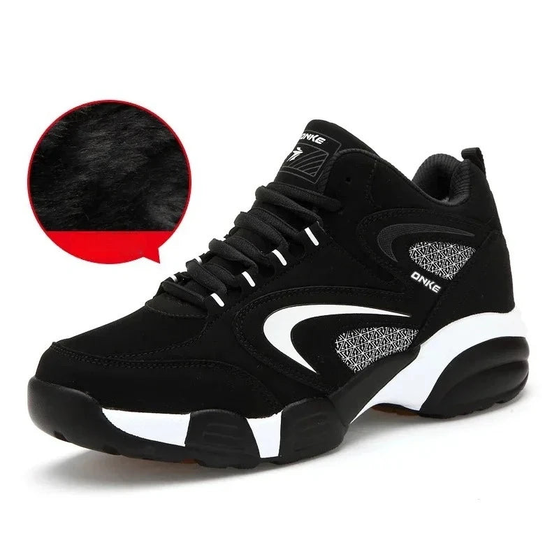 Men's Snow Boots Winter Warm Couple Casual Sneakers Fashion Leather Outdoor Sport Running Tenis Men Non-slip Big Size 48 Trainer