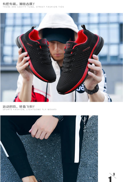 Mens Walking Shoes - Slip On Tennis Running Shoes Memory Foam Lightweight Work Sneakers for Indoor Outdoor Gym