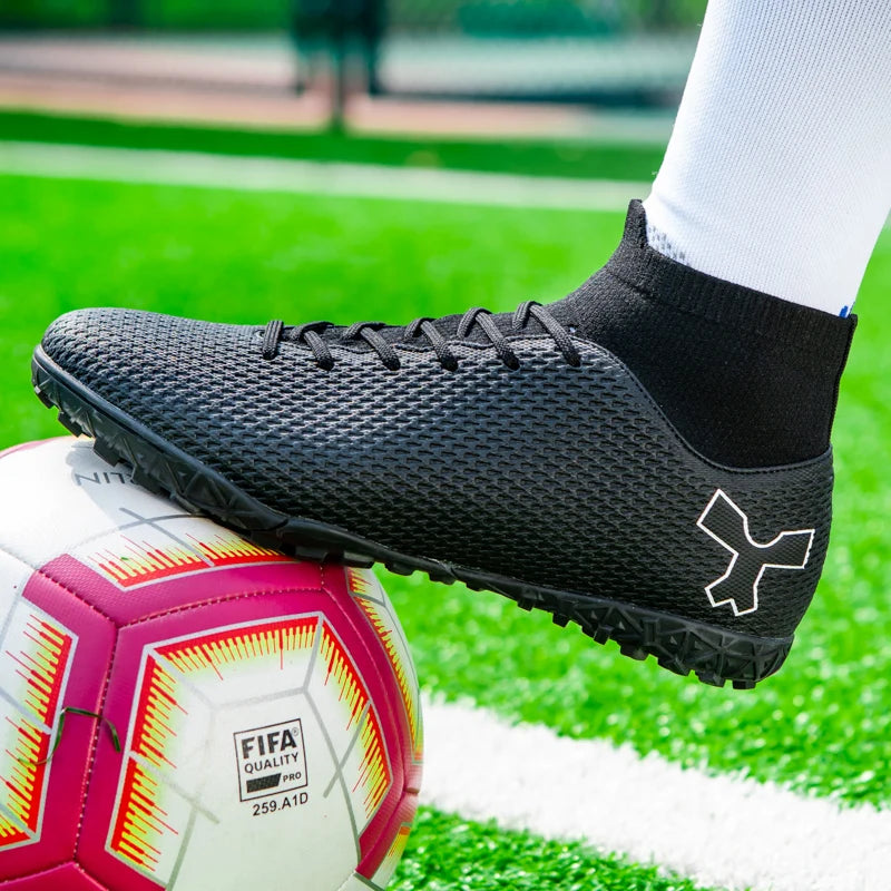 Men Quality Soccer Shoes Durable Boys Football Boots Lightweight Children Football Shoes Futsal Training Sneakers Soccer Cleats