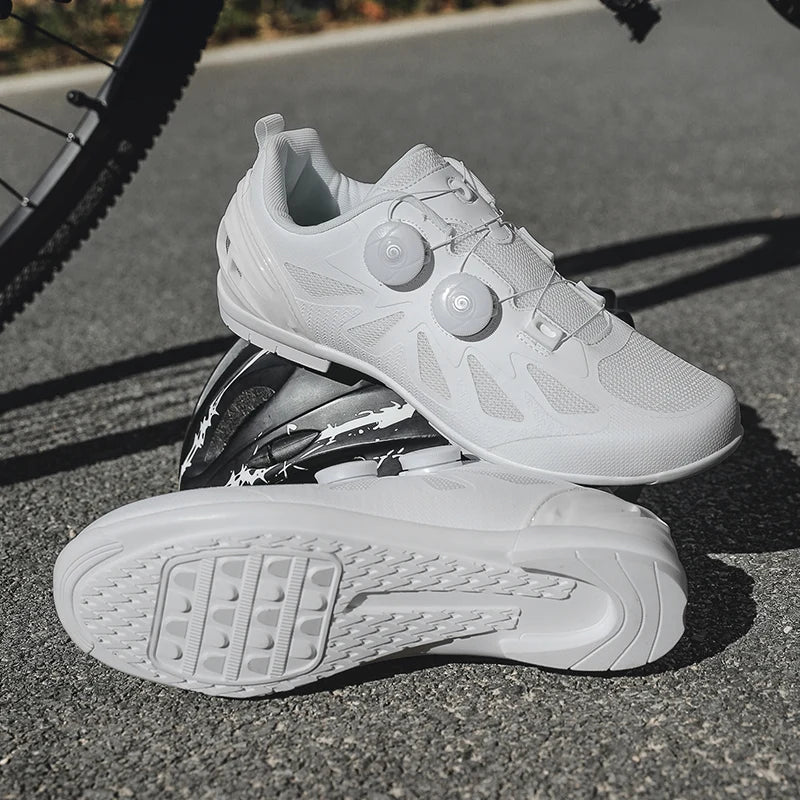 Scarpe da mountain bike non bloccanti da uomo senza tacchette, scarpe da ciclismo su strada RB Speed senza tacchetta, sneaker MTB da donna per pedali flat