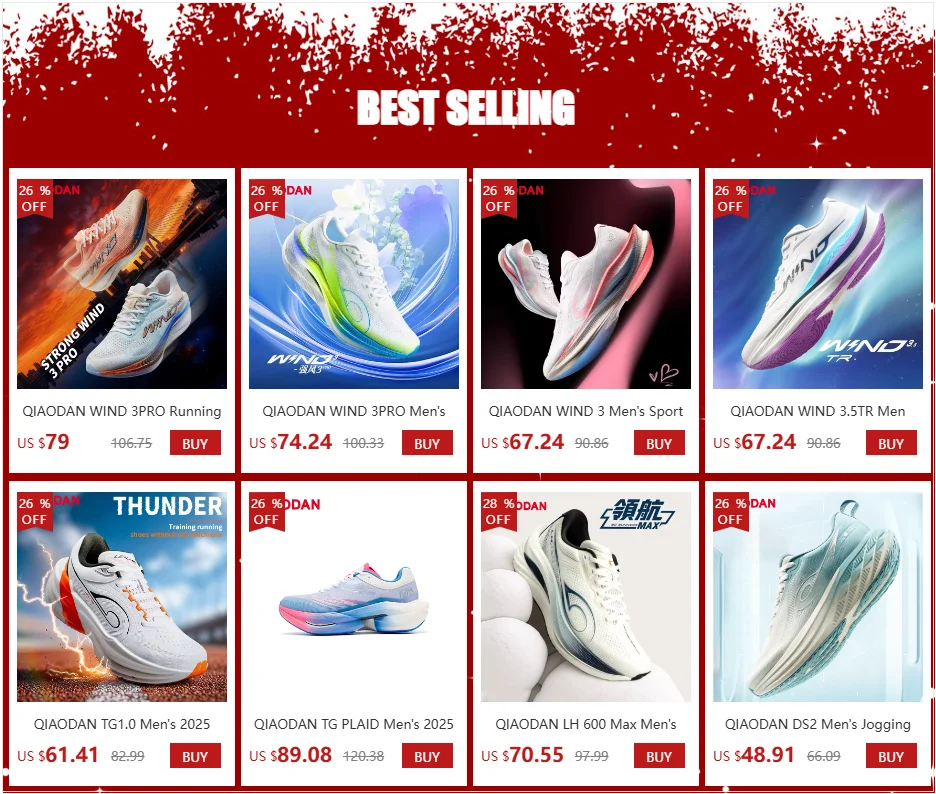 QIAODAN WIND 3TR Men's Marathon Running Shoes 2026 Thick Sole Cushioning Sport Shoes Male Gym Lightweight Sneakers QDB023252297