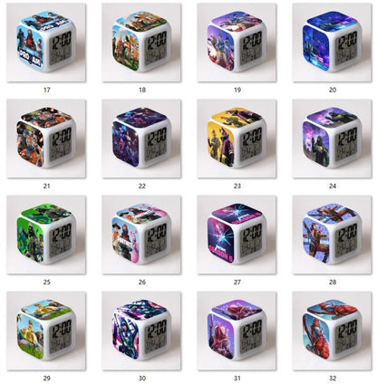Despertador Fortnite Cute Fashion Cartoon Personalizado Criativo Kawaii Minimalista LED, Presente de Aniversário para Amigos