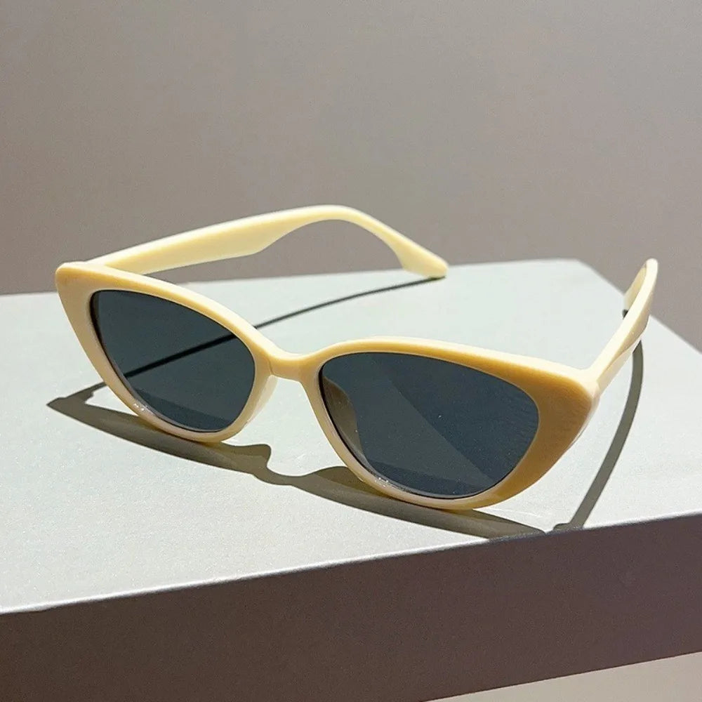 Korean Fashion Cat Eye Sunglasses Women Men Retro Style  Eyewear