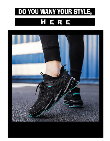 Men's Comfortable Running Shoes Breathable Sporty Casual Versatile Heightening Dad Shoes Autumn New Arrival Low Cut Sneakers