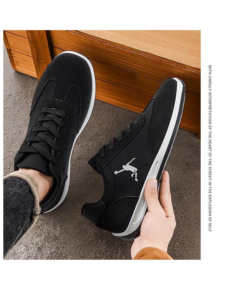 Men's Shoes, Spring and Autumn Trendy Shoes, New Cross-Border Models, White, Black, Red Sneakers, Soft-Soled Breathable Men's Low-Top Versatile Casual Shoes