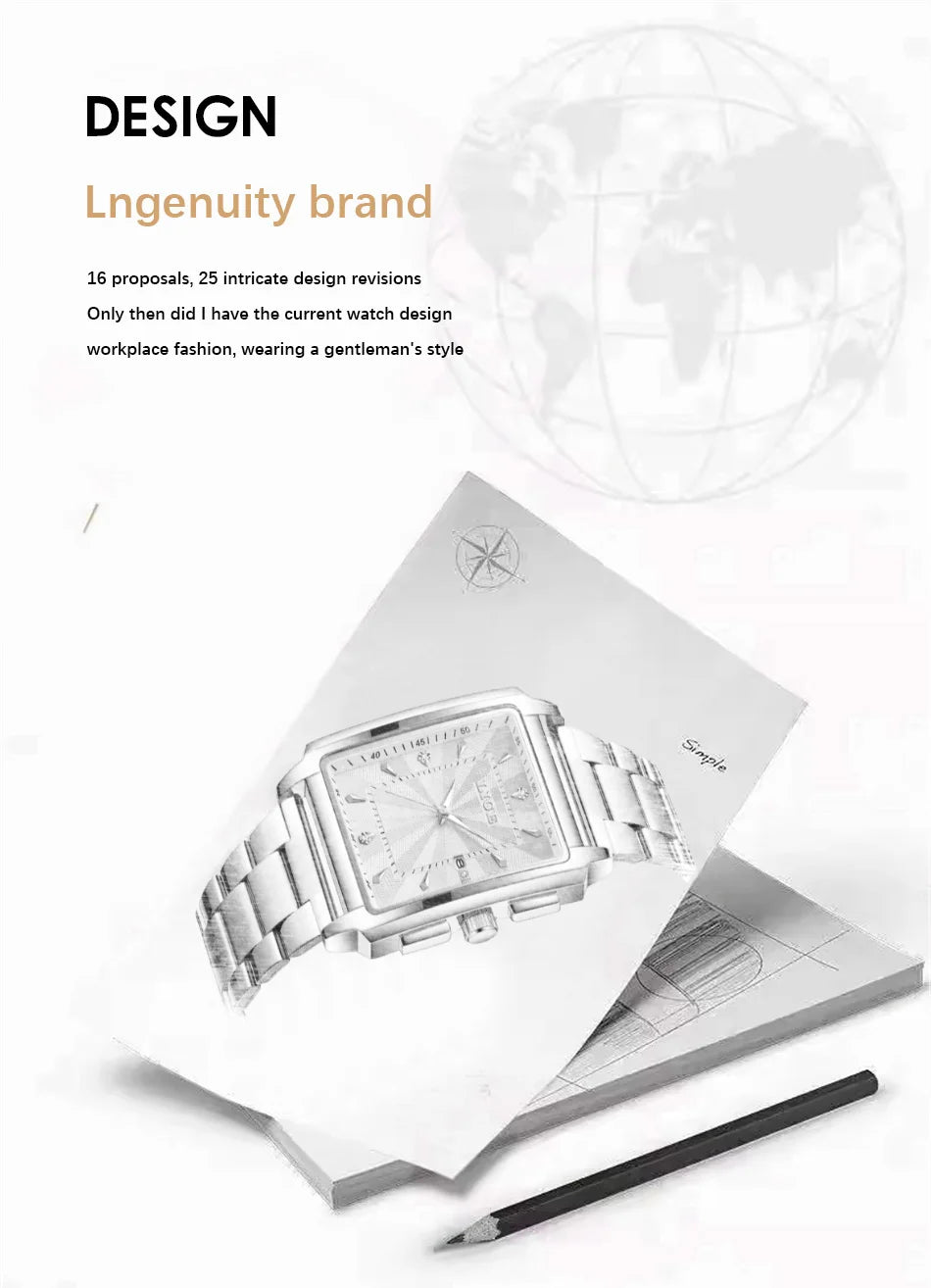Relogio Masculino LIGE Fashion Military Watch Men Square Mens Watches Top Brand Luxury Waterproof Quartz Chronograph Wristwatch