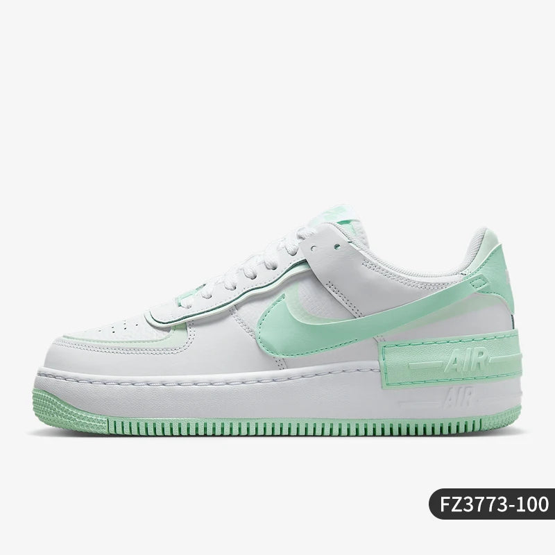 Nike Genuine AIR FORCE 1 Women's Thick-Sole Low-Top Classic Sneakers FZ3773-100