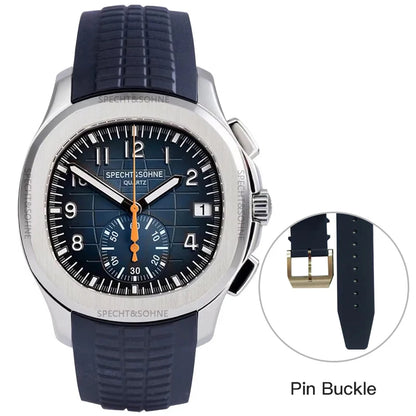 Droppshiping Products 2025 Men Watch Specht&Sohne Japan Chronograph Quartz Wristwatch Rose Gold Relogio Masculino 50M Waterproof