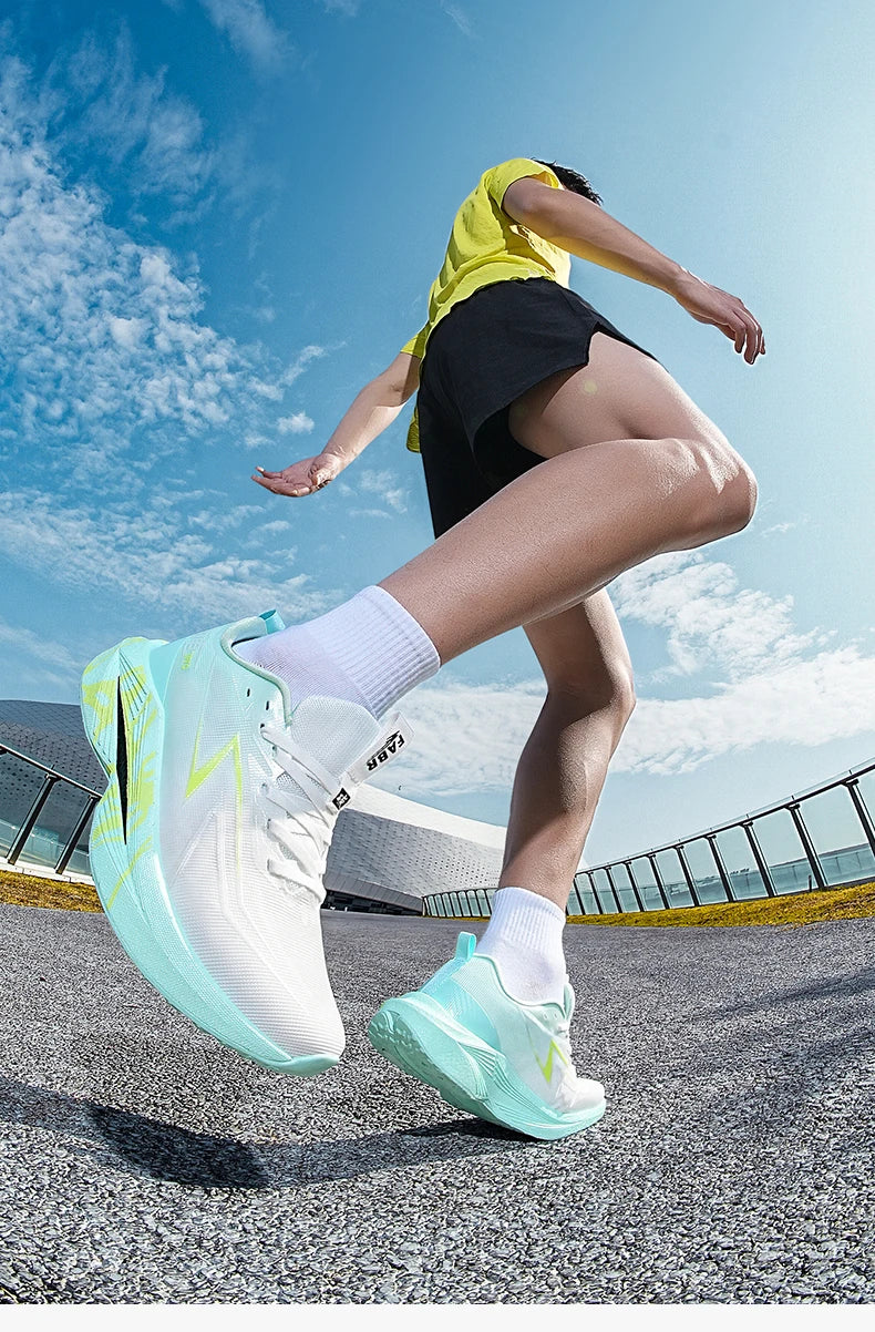 Running Shoes Carbon Board Speciality Marathon Men Sports Reticular Breathable Lightweight Women's Athletic Nonskid Sneakers