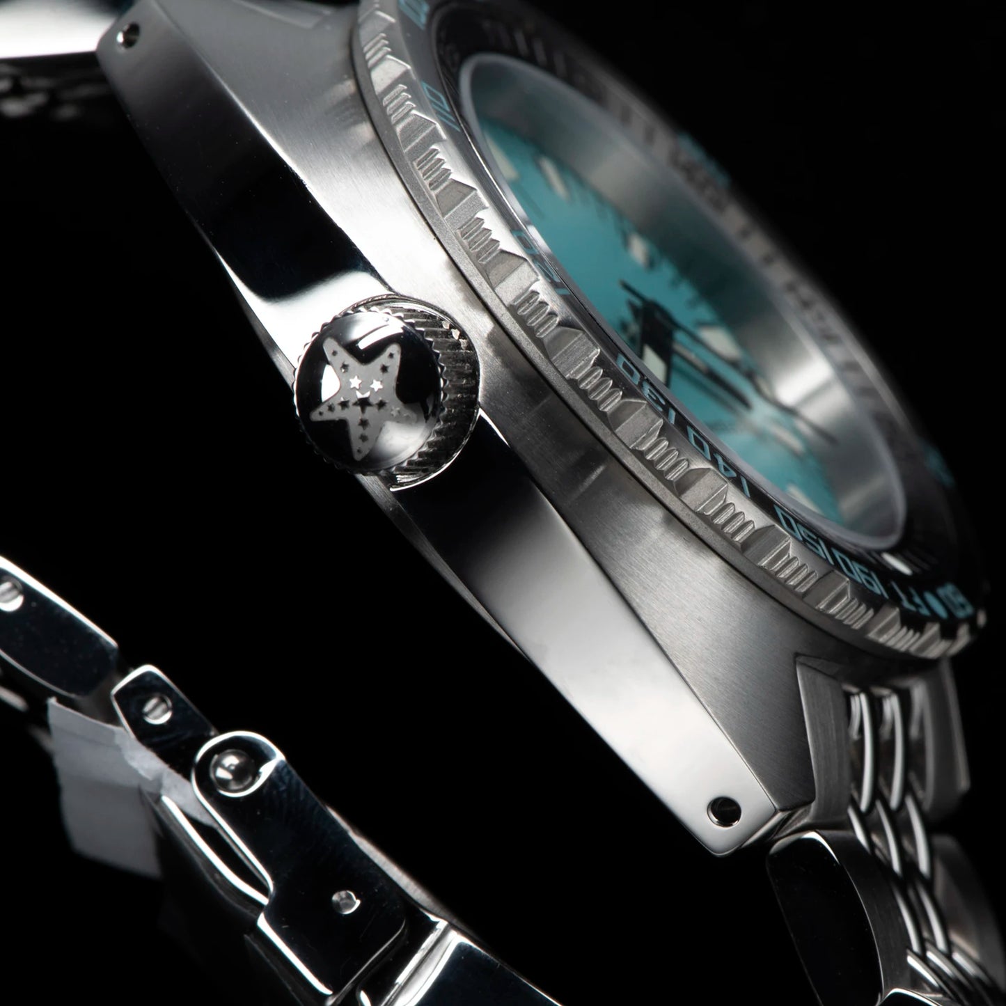 SEESTERN Men Diving Watch Automatic Luminous Date Waterproof Turn Bracelet Wristwatches Retro SUB300T Mechanical Sapphire Glass