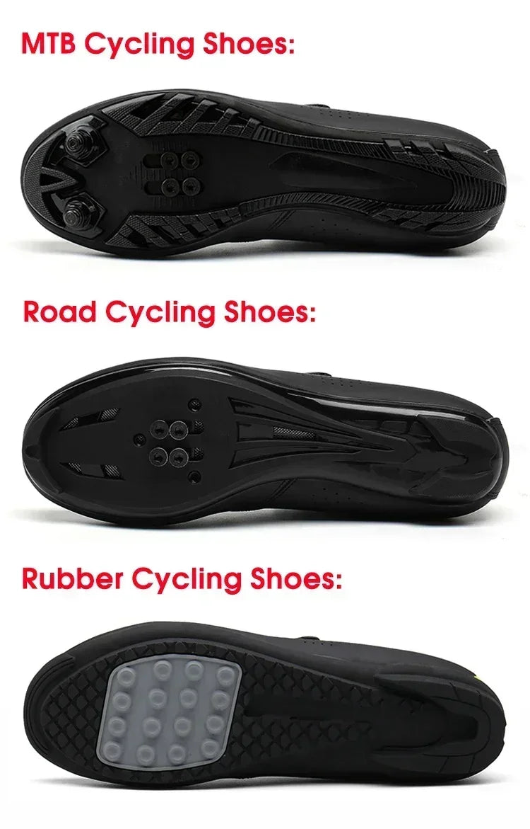 Professional New Sneakers Men Ultralight Double Buckles Cycling Shoes MTB Luminous Road Bike Shoes