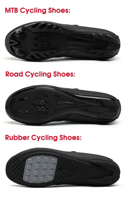 Professional New Sneakers Men Ultralight Double Buckles Cycling Shoes MTB Luminous Road Bike Shoes