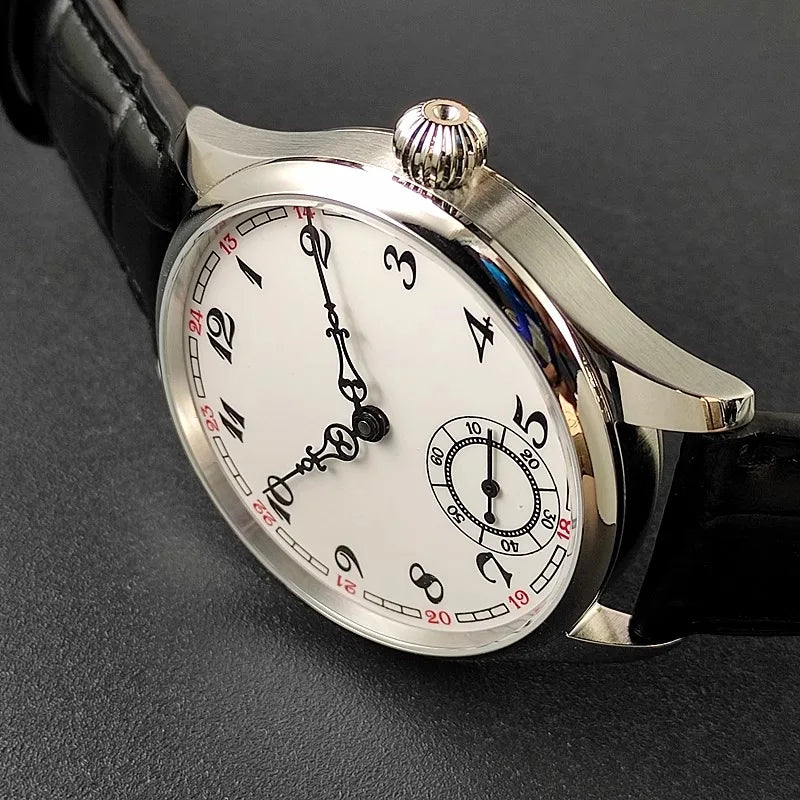 Men's Manual Mechanical Watch Roasted Blue Pin Seagull ST3621 Vintage Business Men's Waterproof Genuine Leather Watch