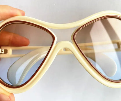 NEW Sunglasses Unisex Sun Glasses Anti-UV Spectacles Oversize Frame Eyeglasses Personality Ornamental Simplity Google