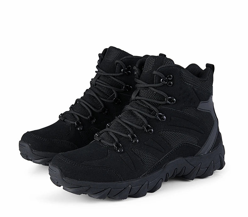 Botas Táticas de Combate Melhoradas para Homem, Calçado Outdoor de Treino, Campismo, Antidesgaste, Resposta Rápida, Caminhada, Pesca e Caça
