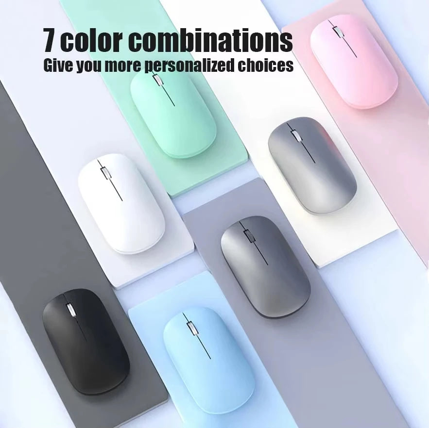 Lenovo Bluetooth Wireless Mouse Dual Mode 2.4G & Bluetooth 5.3, Type-C Rechargeable Silent Ergonomic Mouse with Adjustable DPI for Laptop & Office