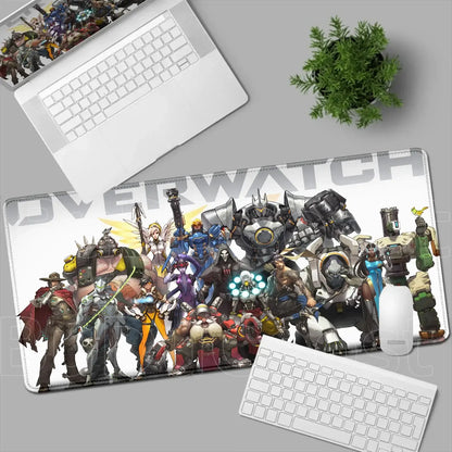 Overwatch Gaming Anime Girl Large XXL Mouse Pad HD Printing Computer Keyboard Mats Laptop Office Rubber Soft Desk Rug 900x400 MM