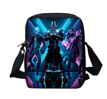 Mala de ombro estilo messenger com estampado Hot Game Boy Girls, design infantil F-FortniteS, mala casual para homem e mulher, bolsa para telemóvel e saco de compras