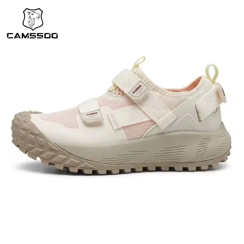 CAMSSOO hiking shoes men summer breathable non-slip running shoes travel outdoor sports cushioning casual boots off-road shoes