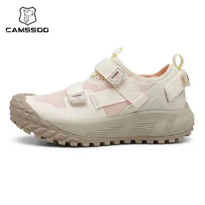 CAMSSOO hiking shoes men summer breathable non-slip running shoes travel outdoor sports cushioning casual boots off-road shoes