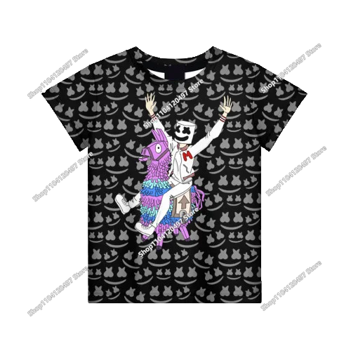 T-shirt Fortnite 2026 para rapaz, verão, anime, gaming, T-shirt para todos, camisola gira, T-shirt básica Battle Gamer, manga curta para homem