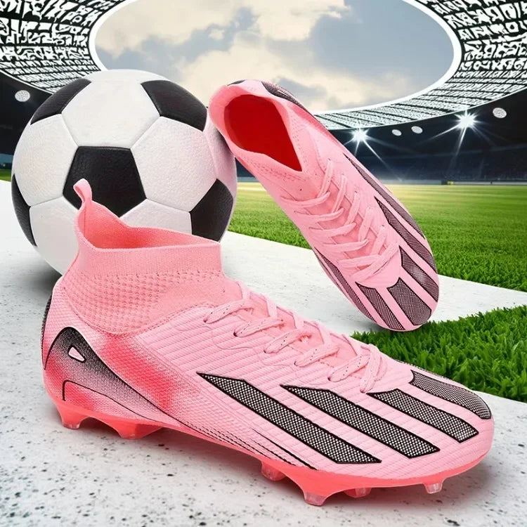 Men New TF Football Boots Sneakers Society Turf Grass Ultralight Male Soccer Shoes Comfortable Ankle Football Shoes Futsal Fast