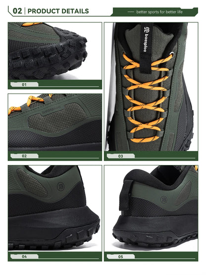Scarpe da trekking da uomo Baasploa, alta qualità, comode, morbide e impermeabili, sneakers maschili resistenti e antiscivolo per outdoor e arrampicata