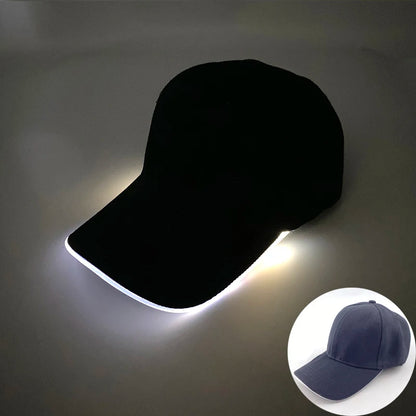 Fashion Glowing Baseball Cap LED Light Up Hiphop Hat Bar Club Props Fluorescent Hat Men Women DJ Dance Supplies Costume
