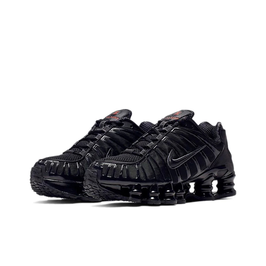 POIZON Nike Shox TL Black Metallic Hematite Casual Shoes Women's Low Top Black
