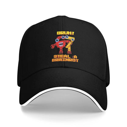 67 Six Seven 6-7 Casquette de baseball « Popular Steal » Brainrot Gaming Meme Sandwich Caps Hommes Femmes Respirante Dad Hat Plein air