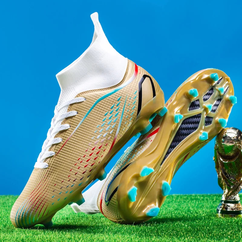 Men Football Boots Professional Turf Futsal Match Grass Unisex Outdoor Training Soccer Shoes Soccer Cleats Non-slip Breathable