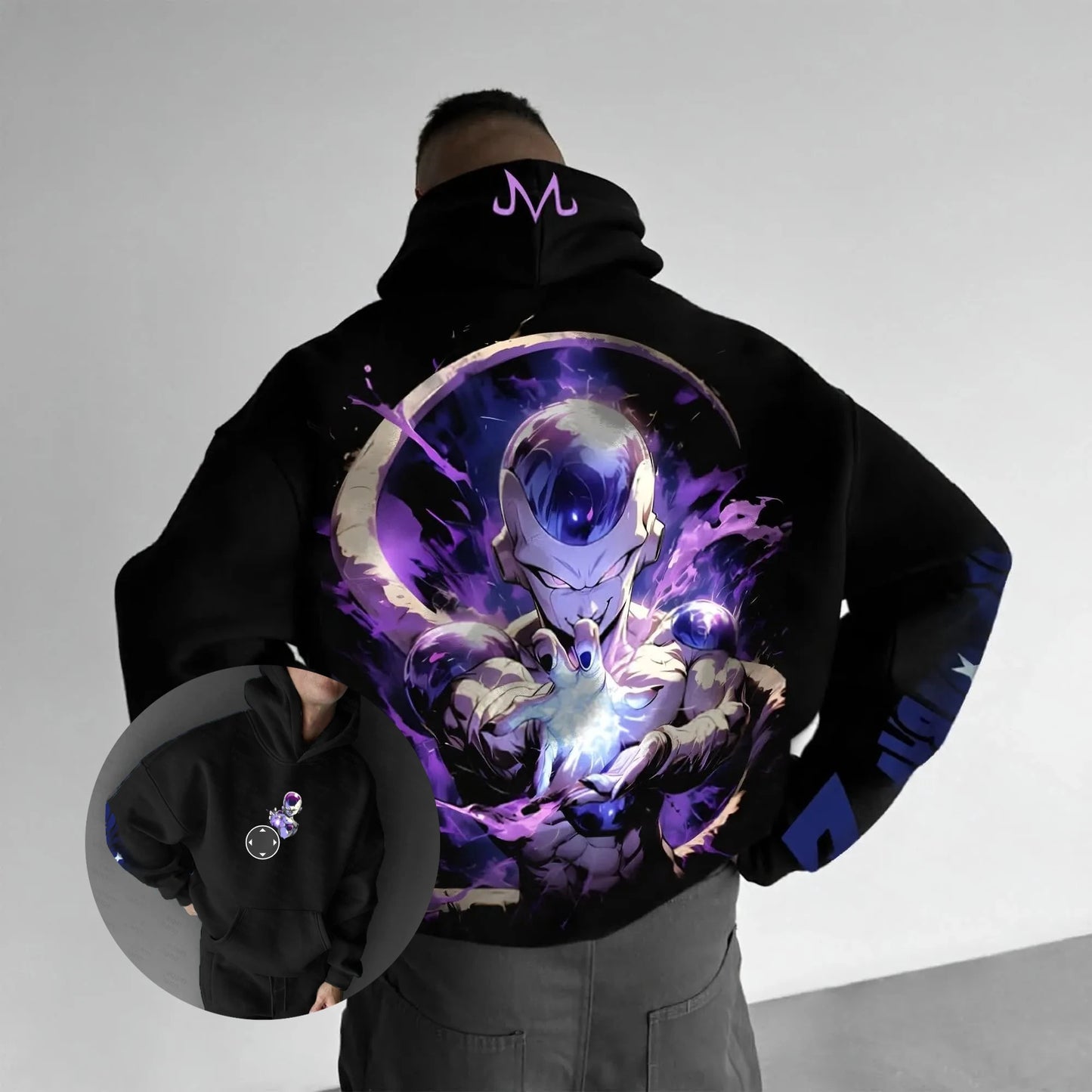 Dragon Ball Frieza Anime Hooded Sweatshirt Men Women Streetwear Casual Pullover Hoodie Graphic Print Spring Autumn Fashion Top