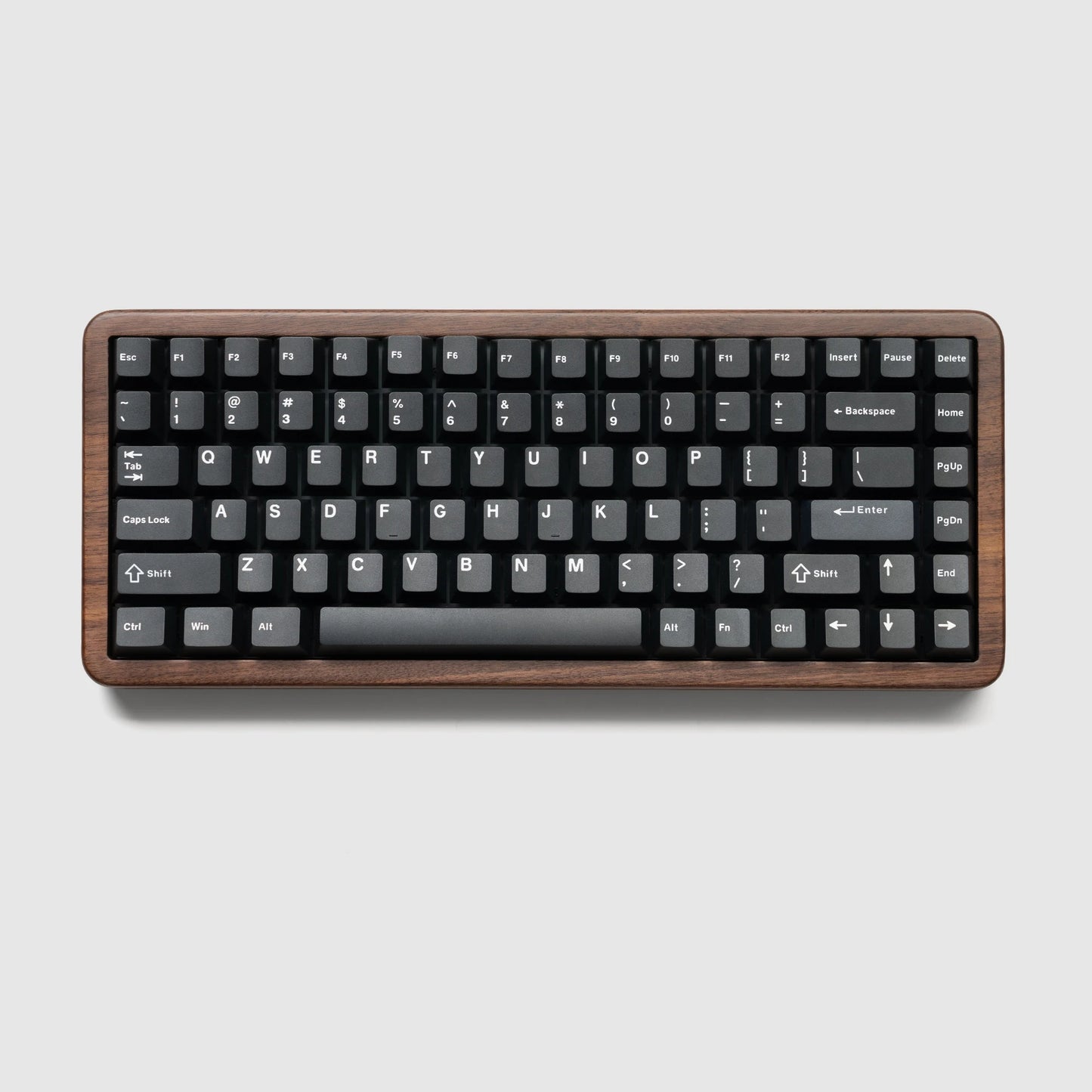 Teclado Gaming Mecânico em Madeira Womier WD75 QMK/VIA 8000mAh Tri-Mode Sem Fios, Personalizável, RGB e Hot Swappable