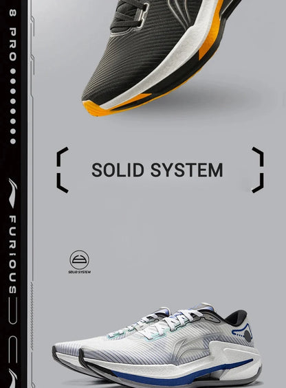 Li-Ning Men's FURIOUS RIDER 8 Stability Running Shoes BOOM  Anti-slip Cushion LiNing Stable Support Sport Shoes Sneakers ARZV005