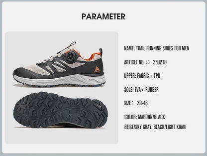 HUMTTO Breathable Trail Running Shoes for Men Black Men's Sports Shoes Cushioning Sneakers Man Luxury Designer Casual Trainers