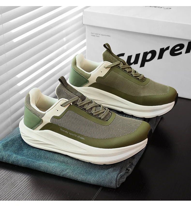 Men Running Shoes Marathon Speciality Sports Breathable Lightweight Women's Comfortable Nonskid Leisure Sneakers Plus Size 38-46