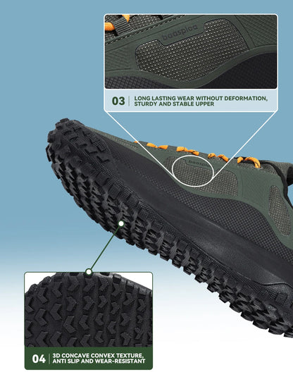 Scarpe da trekking da uomo Baasploa, alta qualità, comode, morbide e impermeabili, sneakers maschili resistenti e antiscivolo per outdoor e arrampicata