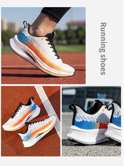 Baasploa Men Jogging Sports Shoes Carbon Plate Professional Cushioning Sneakers Male Outdoor Breathable Non Slip Running Shoes