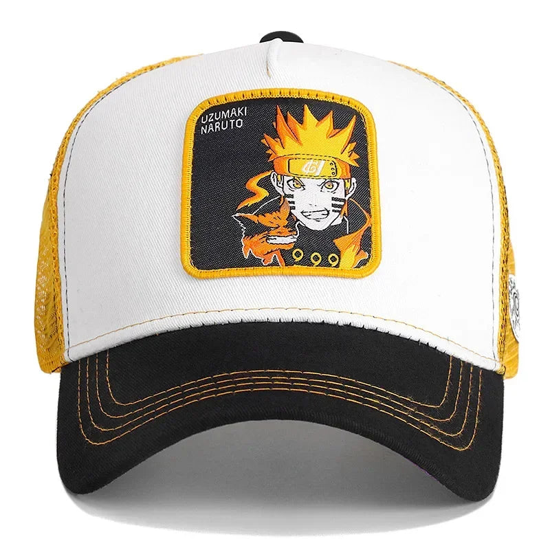 Casquette de baseball Snapback Naruto Uchiha Itachi, style anime, pour hommes et femmes, hip-hop, pour papa, casquette en maille ajustable, casquette de camionneur