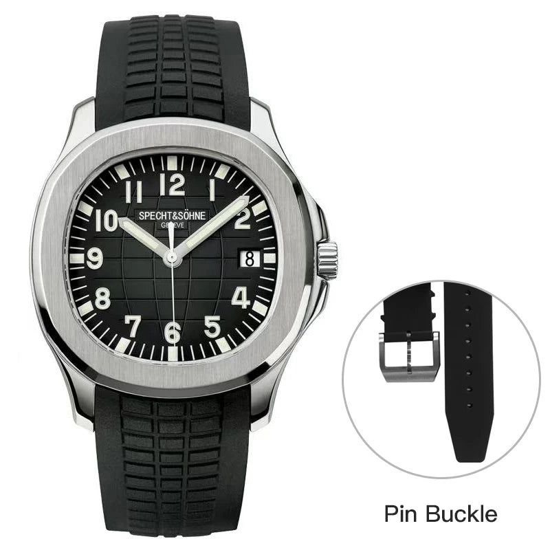 Specht&Sohne 40MM Automatic Mechanical Watch For Men Miyota 8215 Movt Sapphire Crystal 5167 Sports Wristwatch 50M Waterproof