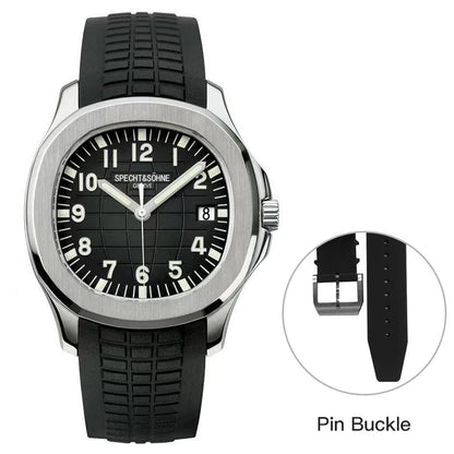 Specht&Sohne 40MM Automatic Mechanical Watch For Men Miyota 8215 Movt Sapphire Crystal 5167 Sports Wristwatch 50M Waterproof