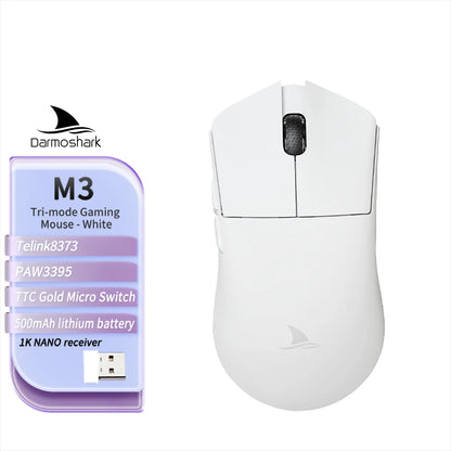 Darmoshark M3 V2 Gaming Mouse Wireless Tri-Mode 8K, PAW3395 Sensor, 26K DPI Ultra-Light Gaming Mouse for PC & Laptop