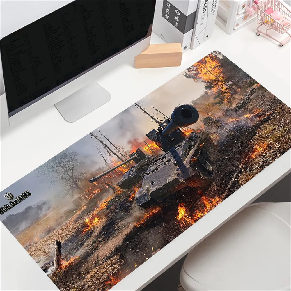 HD-mukautettu World of Tanks -peli -hiirimatto, suuri koko, anime-aiheinen hiirimatto, räätälöity CS:GO:lle, Zelda, World of Warcraft -pöytämatot
