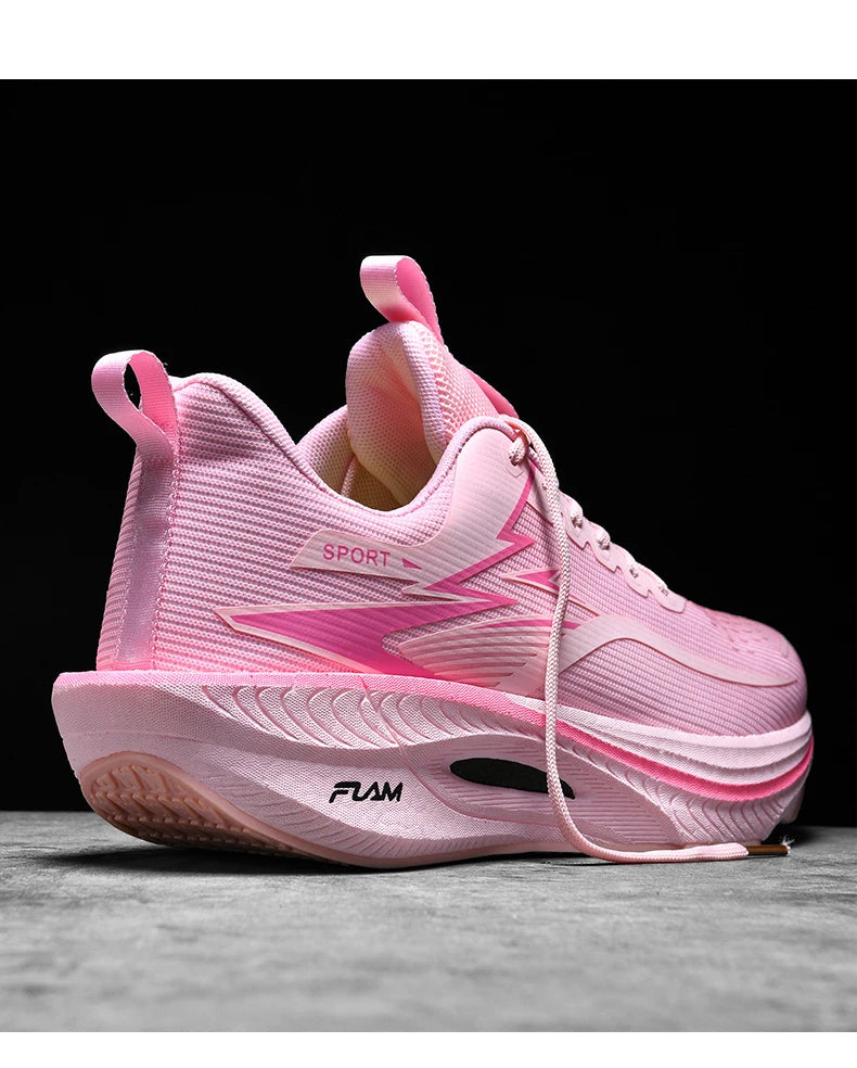 Men Sports Running Shoes Marathon Air Cushion Breathable Lightweight Comfortable Women Outdoor Athletic Sneakers Jogging Tenis