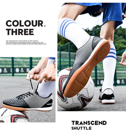 Soccer Shoes Men Anti Slip Indoor Football Boots Fashion Mens Futsal Shoe IC Traning Cleats Chuteira Futebol Male Sneakers