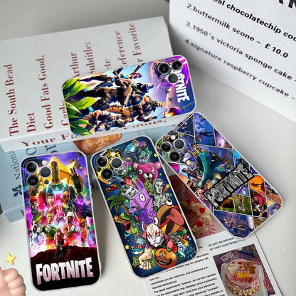 F-Fortnites-Cools maska za telefon za iPhone 17 16 15 14 13 12 11 Pro Max Plus, mekana navlaka, personalizirani DIY