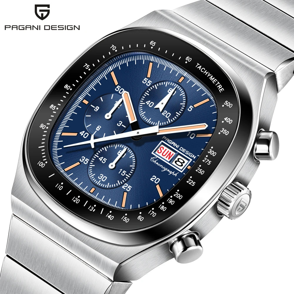PAGANI DESIGN Men's Chronograph Watch Japan Miyota OS00 Movement Speed Tester Sapphire Waterproof Quartz Watch Reloj Hombre